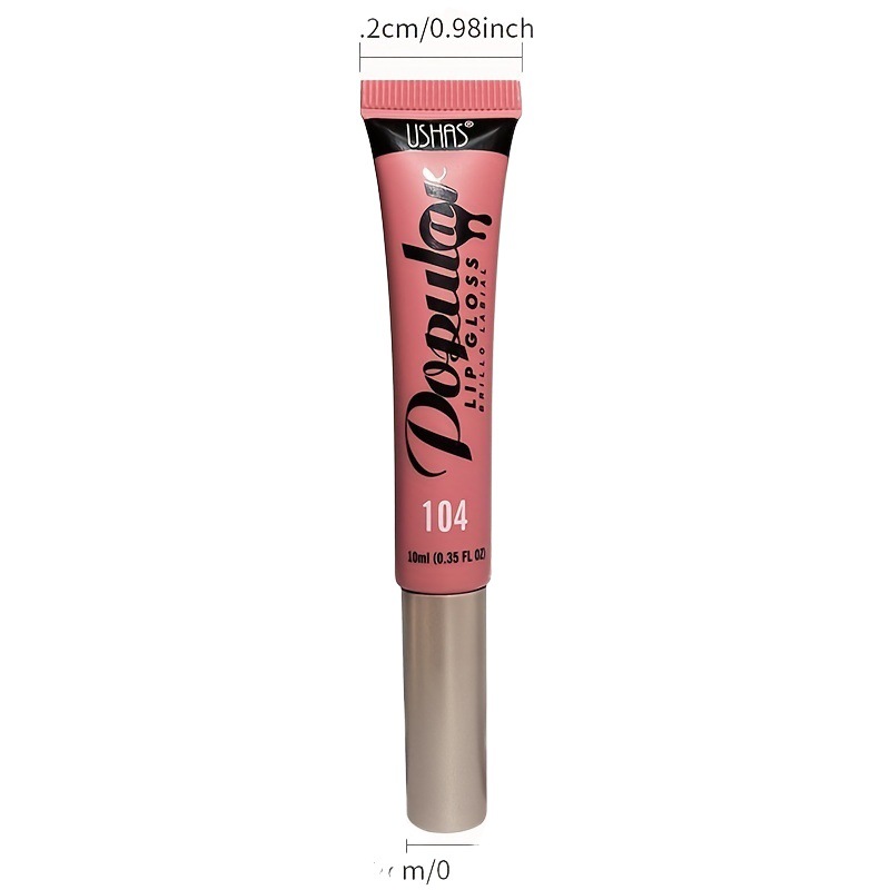 USHAS cross-border spot 8 colores manguera brillo de labios brillo de labios transparente agua brillante esmalte de labios hidratante e hidratante lápiz labial LG2398