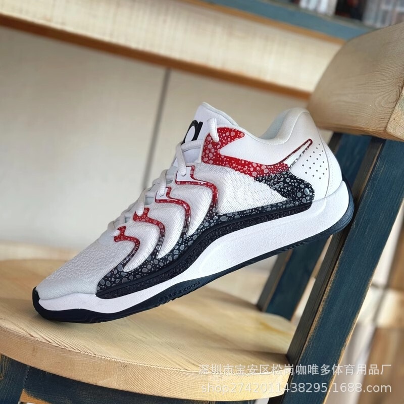 Cross-border KD17EP Durant 17th generation men's basketball shoes with air cushion, practical, wear-resistant, non-slip, breathable, shock-absorbing, mismatched pair sneakers Cross-border KD17EP Durant 17th generation men's basketball shoes with air cushion, practical, wear-resistant, non-slip, breathable, shock-absorbing, mismatched pair sneakers