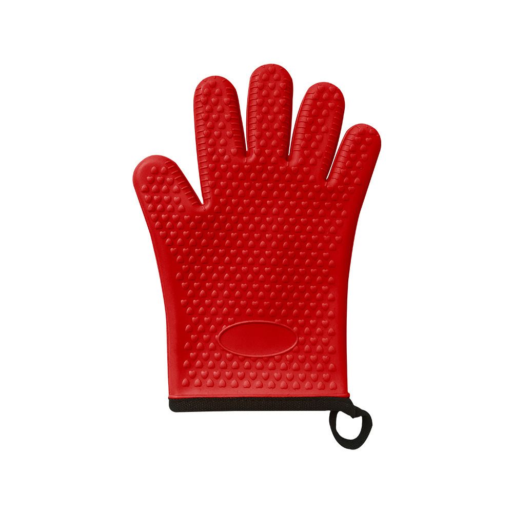 Guantes de silicona resistentes a quemaduras y aislamiento térmico resistentes a altas temperaturas antideslizantes herramientas de horneado de algodón para cocina doméstica horno de microondas