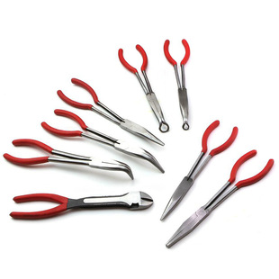 Extended Needle-Nose Pliers Set 11inch 16inch Extended Handle 45 ° Head 90 ° Head Curved Nose Pliers O-Shaped Clamping Head