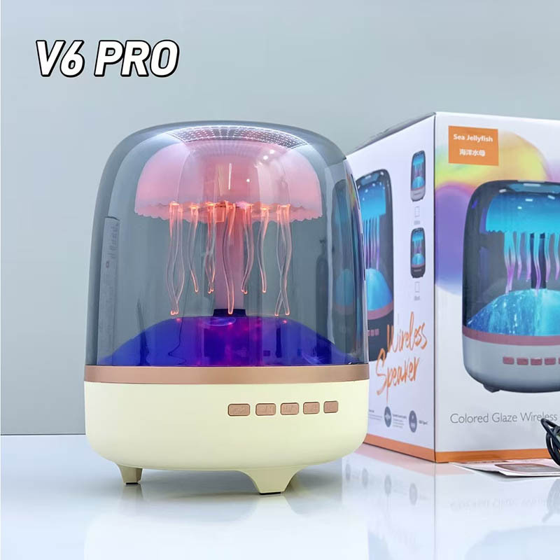 新しい V6 PRO カラフルなサブウーファー ガラス 4 世代 TWS ワイヤレス Bluetooth スピーカー ハーマンの同じギフト スピーカー|undefined