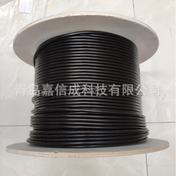 一舟CAT5e超五类屏蔽室外网线D146黑色HSYYP-5e阻水PE护套F/UTP