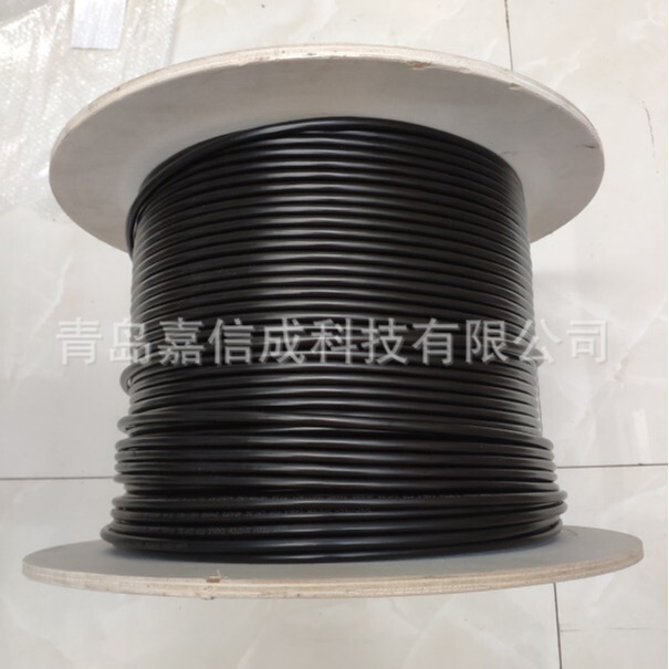 Yizhou Cat5E Category 5E Shielded Outdoor Network Cable D146 Black Hsyyp-5E Water-Blocking Pe Sheath F/Utp