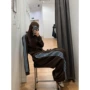 运动美式新款休闲阔腿裤