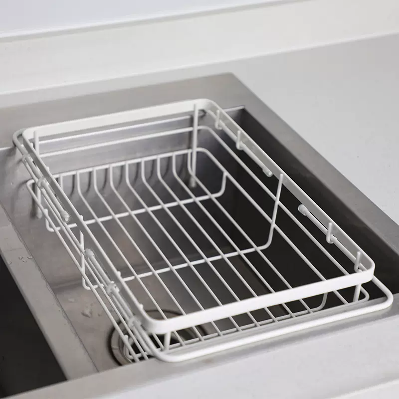家用沥水篮水槽多功能伸缩碗碟沥水架果蔬餐具收纳架厨房置物架
