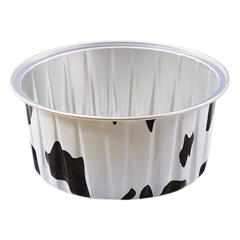 Thick aluminum foil tin paper cup durian cake pudding cup baking Cup 125ML round baking mold Snow Beauty Cup