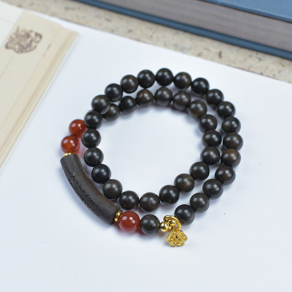 Shen Guibao 8mm 이중 원형 5줄 반팔찌