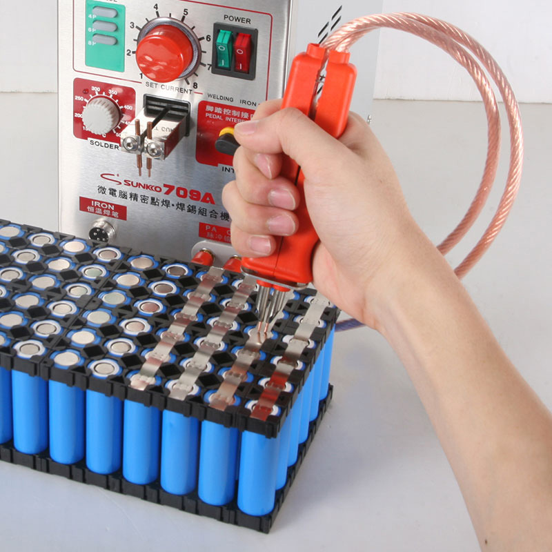 SUNKKOHB-70B Lightweight Battery Spot Welding Pen with Adjustable Welding Needle Distance, Convenient and Efficient for Single-Handed Welding