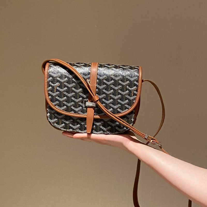 Goyard üslubunda kişi və qadın üçün çiyin çantası, krossbody
