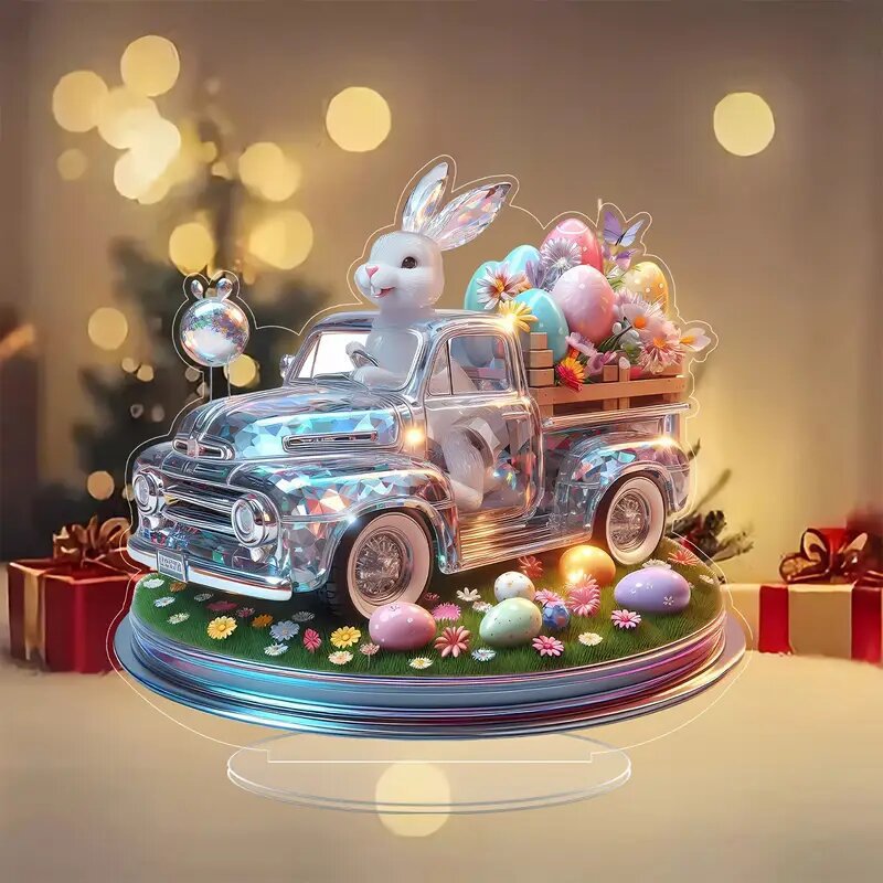 Adornos de marca de pie de acrílico transfronterizo, artesanías personalizadas, mesa, Día de la madre, Día del padre, Halloween, regalos de Navidad image 47