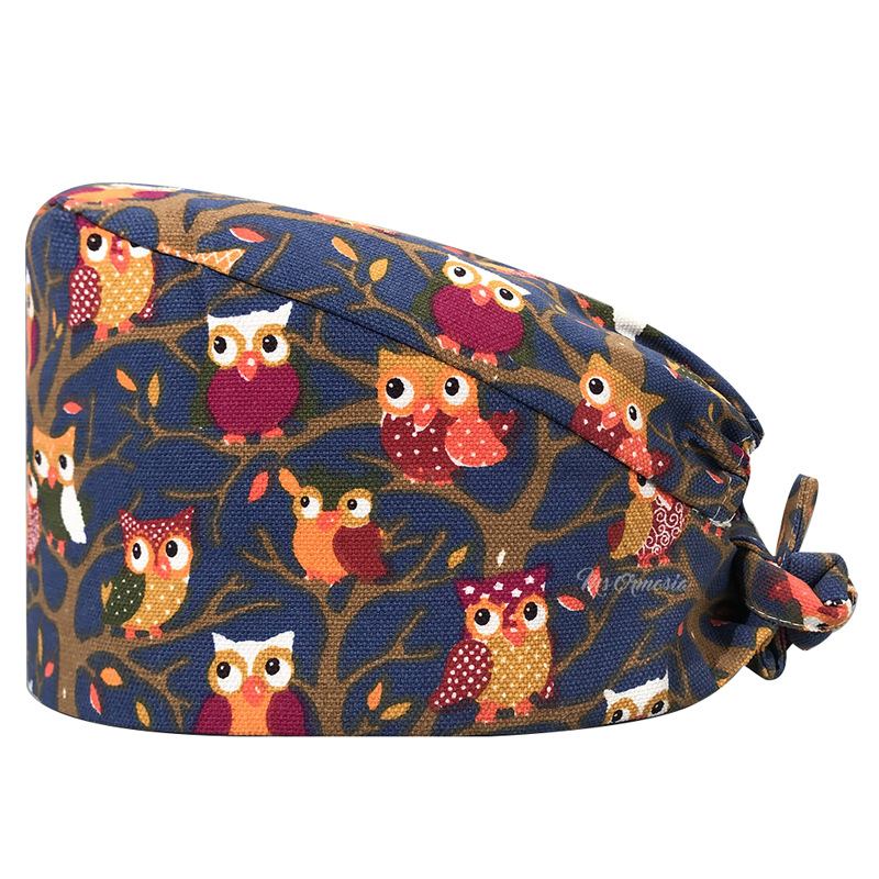 De gama alta de dibujos animados de Mickey patrón de dibujos animados casquillo de la enfermera médico casquillo quirúrgico mascota empleado tapa de trabajo AliExpress