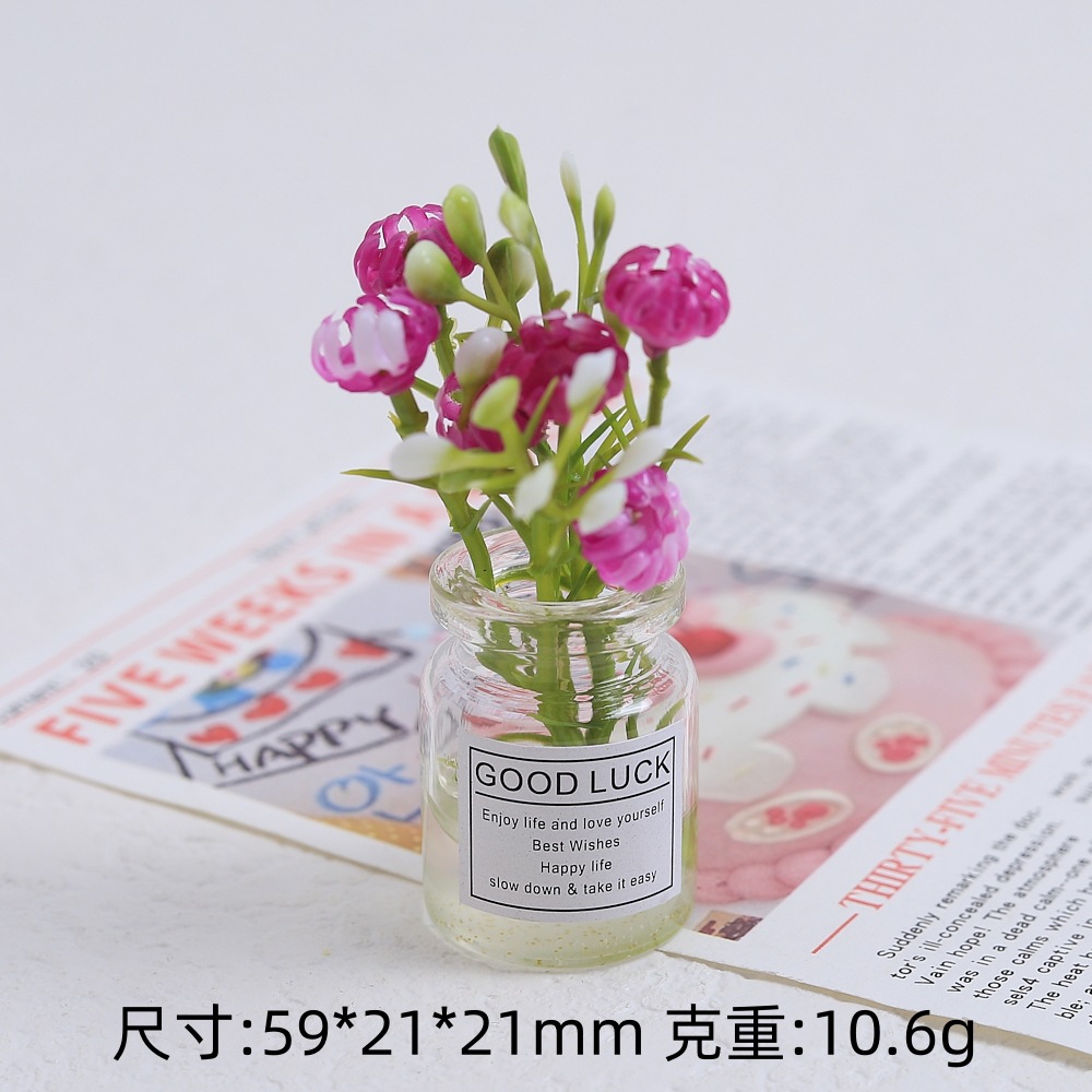 입체적인 야광 꽃병 - 대형 보라색