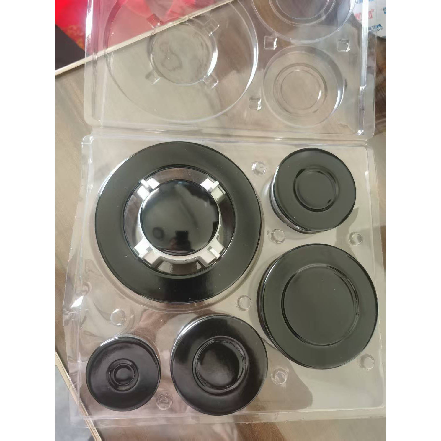 Mayorista SABAF SABAF12334 accesorios de cabezal de horno cóncavo cubierta de hierro conjunto de divisor de incendios de plástico