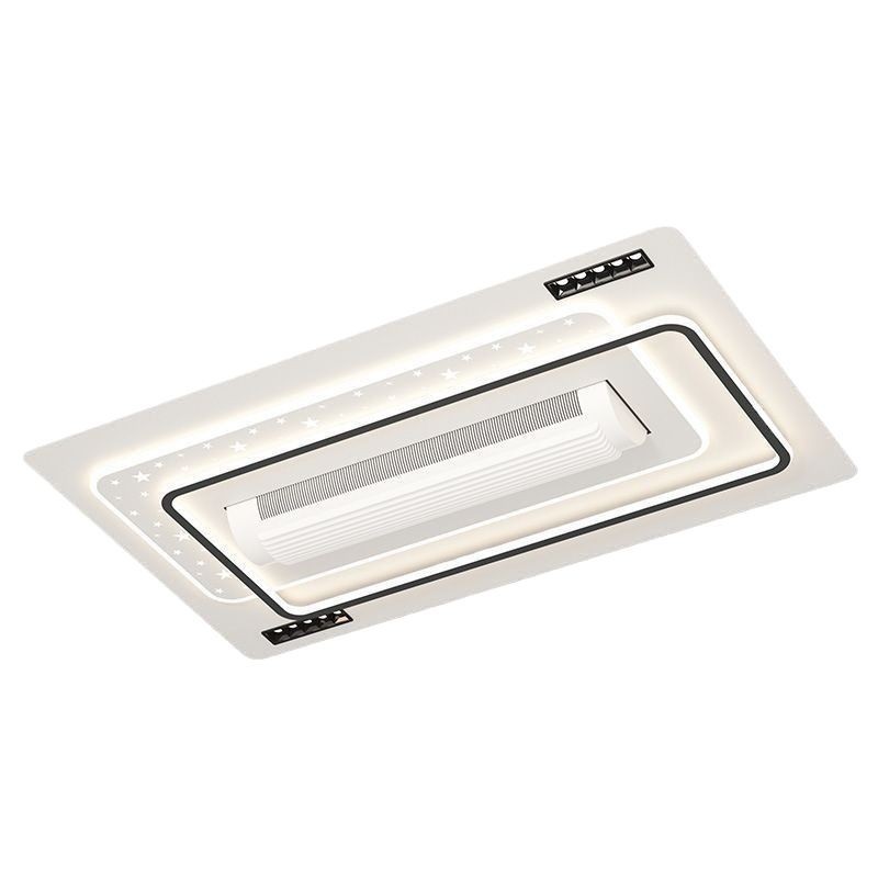 2025 nueva luz de ventilador sin hoja de espectro completo sala de estar dormitorio ventilador de techo lámpara de techo con ventilador de protección de ojos