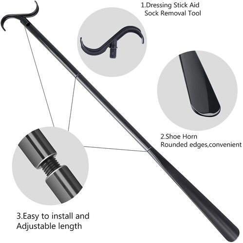 Factory wholesale long pole shoe puller for the elderly, pregnant women and disabled people's rehabilitation multifunctional auxiliary socking aid clothes pole 
