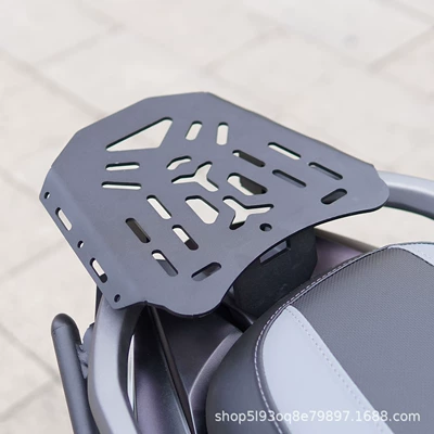 Exhaust Bars, Tail Rack, Rear Rack, Motorcycle bumper - matte-black-carbon-steel-plate-tailstock
