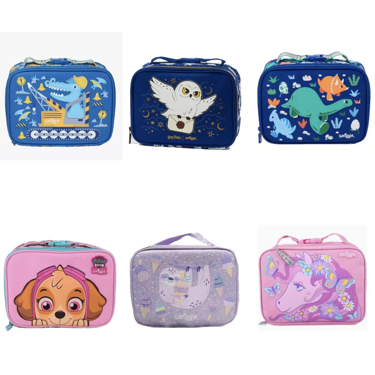 Australian Smiggle Single-Layer Satchel Meal Bag Primary School Student Meal Bag Kidsren's Waterproof Insulation Bag