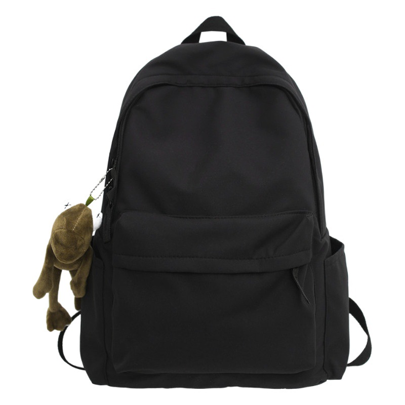 Venta al por mayor nuevo estudiante mochila hombres coreano Harajuku estilo monocromo mochila mujer moda ins moda mochila de gran capacidad