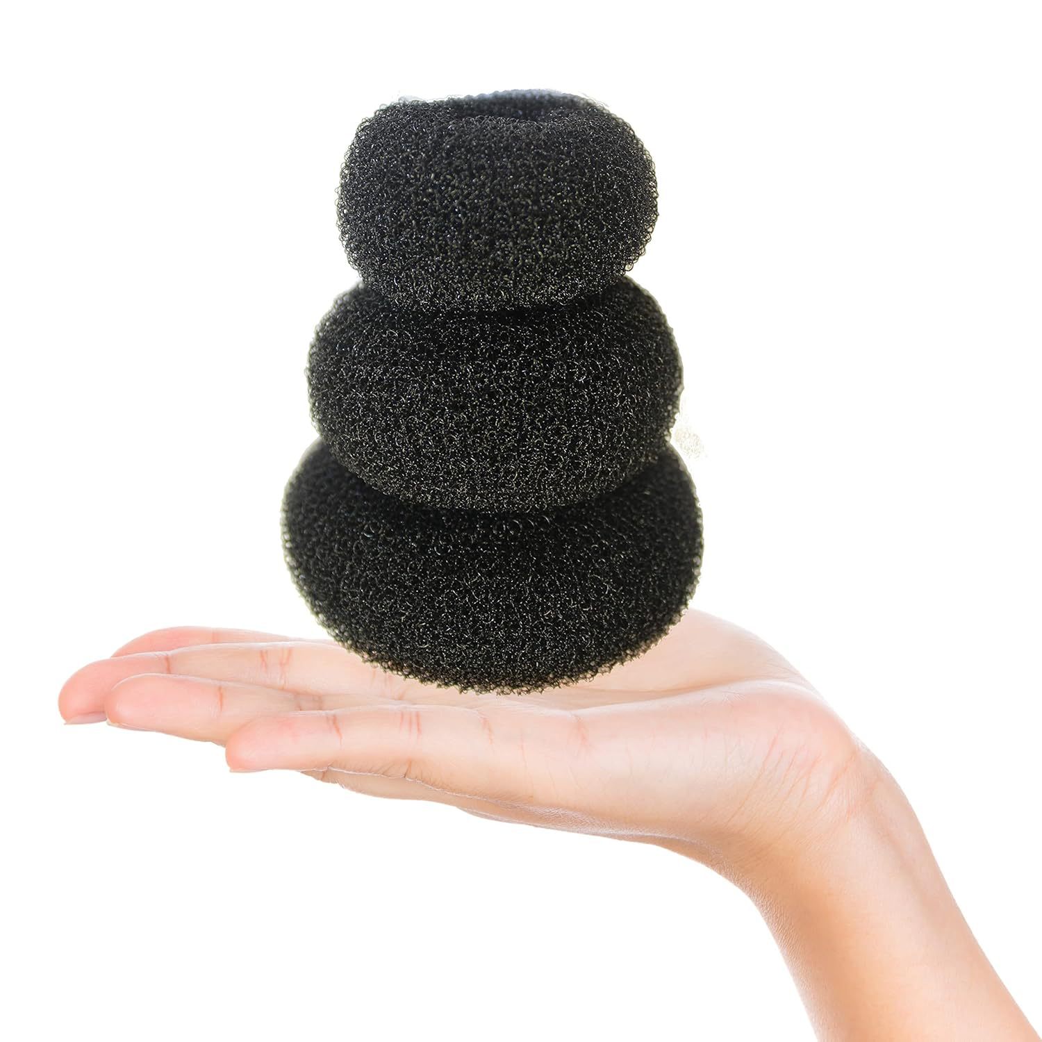 Fábrica directa de venta de bola cabeza de rosquilla disco de pelo transfronterizo venta caliente rápida brote de pelo trenzado perezoso disco de pelo magia