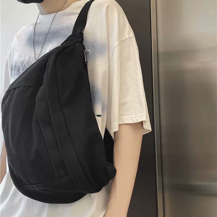 Емкая сумка через пояс, мужская ретро сумка shopper, японский рюкзак через одно плечо, грудная сумка, сумка через плечо