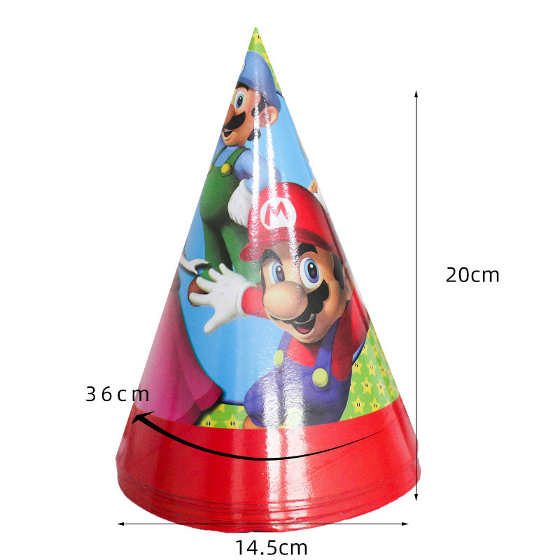 Mario tema Fiesta traje Mary cumpleaños de los niños decoración desechable partido plato de papel taza de papel