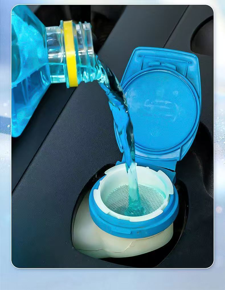 Car Glass Water Antifreeze for Winter Temperatures Below -40 Degrees, All-Season Universal Car Use, Summer Wiper Fluid Oil Film Remover
