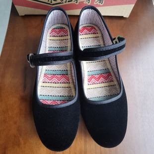 Yongshu wear genuine goods lightweight old Beijing women's cloth shoes women's square dance strap casual work shoes