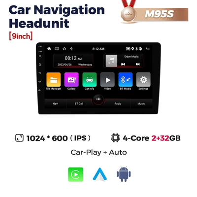 DVD Navigation: Large Screen 9inch / - n95s-4-core-264g-7inch