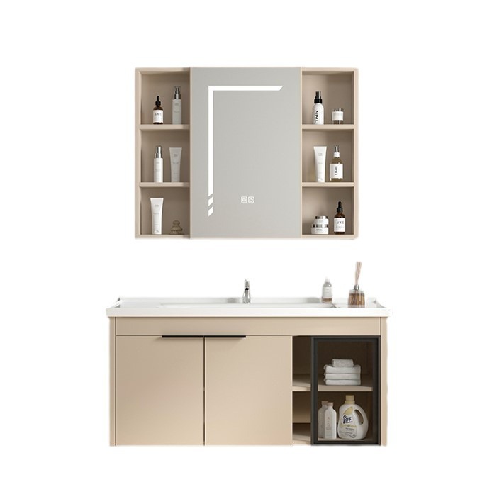 Gabinete de baño de aleación de aluminio cerámica unidad lavabo gabinete lavabo inodoro lavabo nuevo