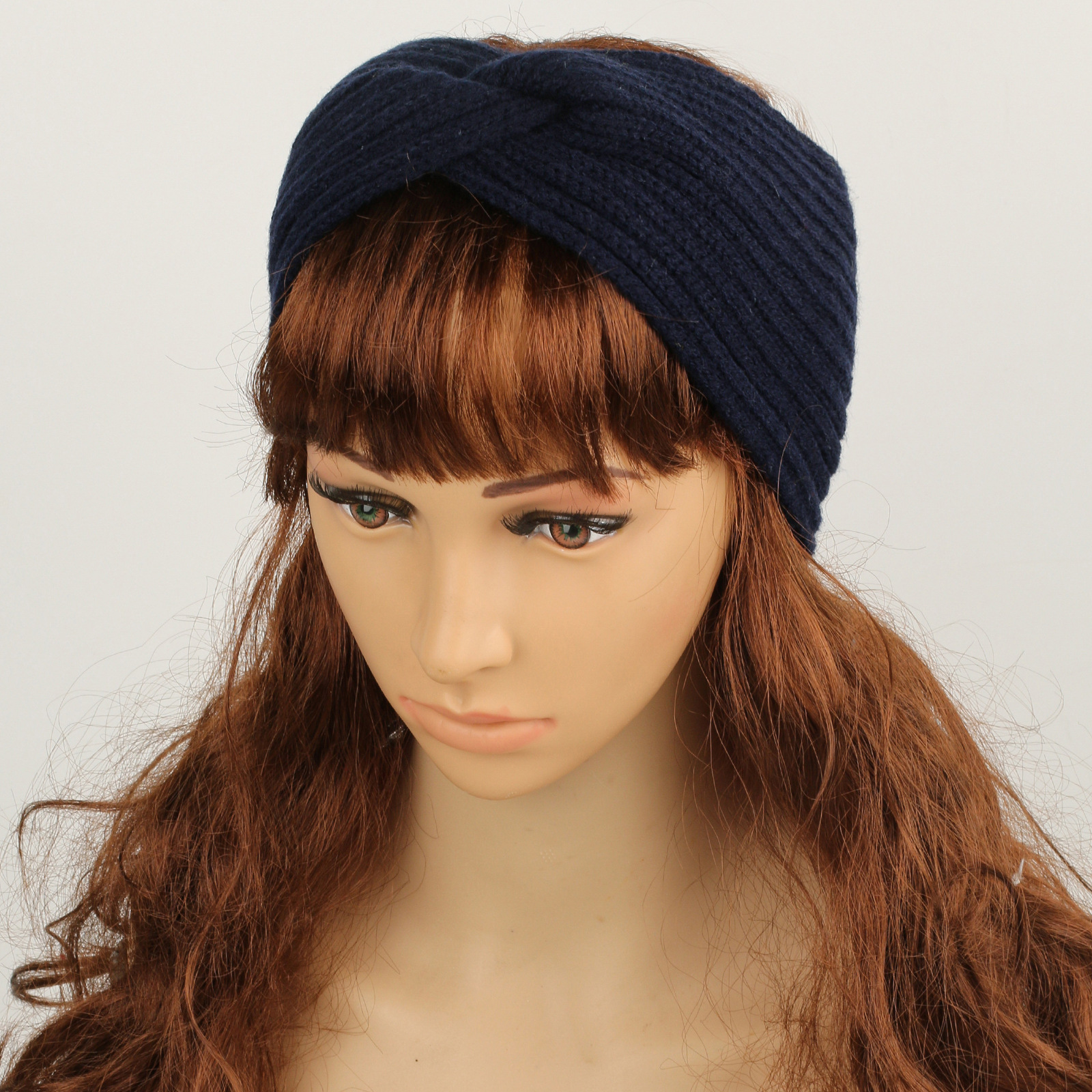 Accessoires pour cheveux tricotés en velours, bandeaux en laine épaisse pour protection contre la chaleur et le froid, bandeaux de sport, protège-oreilles, bandeaux croisés pour femmes_voghion.com