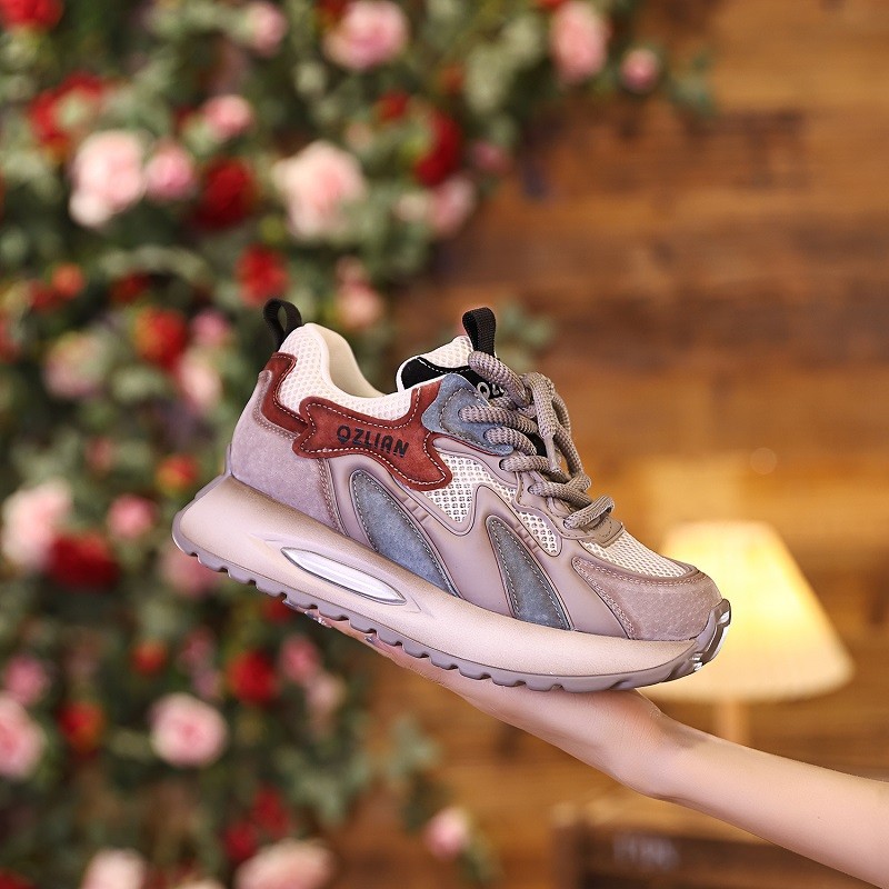 2026 zapatos de verano de malla nuevos zapatos de papá transpirables, zapatos deportivos casuales con suela suave, zapatos de mujer