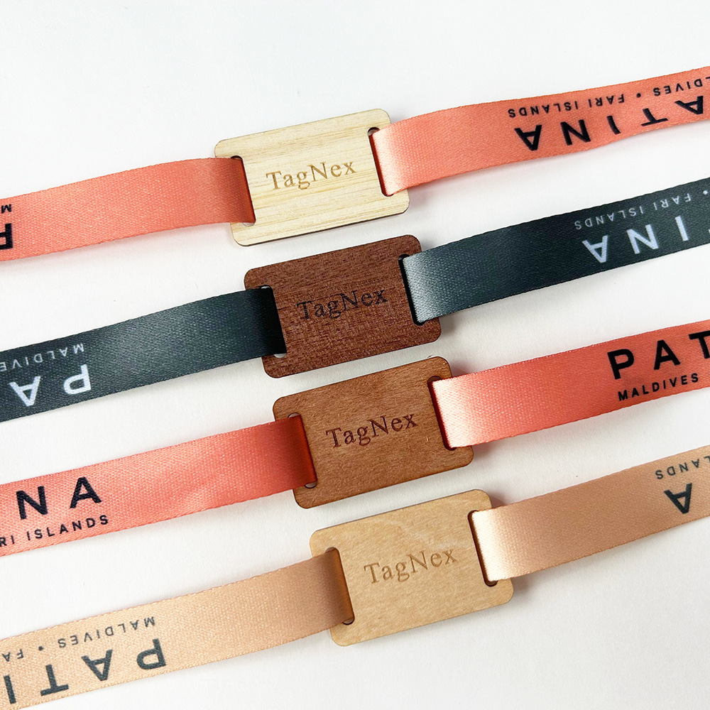 木质RFID腕带NFC一次性活动腕带手环激光雕刻LOGO和图案