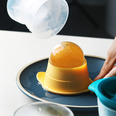 Bulk Cross-border Japanese Food Grade Silicone Whiskey DIY Ice Cube Tray Single Large Round Plastic Ice Sphere Mold