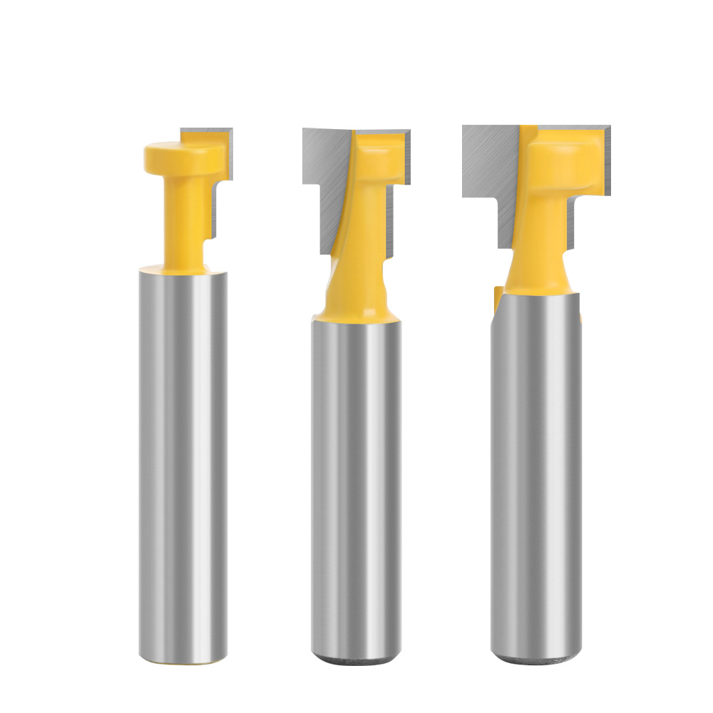 8-mango de la cerradura del cuchillo de carpintería de fresado de madera marco de fotos colgante de pared T-shaped Keyhole cuchillo Gong cuchillo C08-142