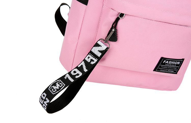 2026er koreanische Schultertasche mit Buchstabenmotiv für Jungen und Mädchen, Mittel- und Oberschüler, Schultasche für Damen mit großem Fassungsvermögen, Campus-Segeltuch-Rucksack