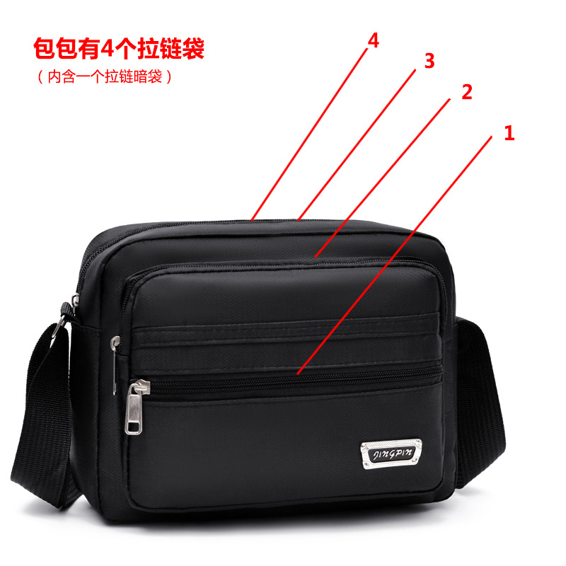 Cash Collection Shoulder Bag, Casual Crossbody Bag, Men's Bag, Waterproof Shoulder Bag, Business Collection Wallet, Multi-Layer Korean Style Men's Shoulder Bag