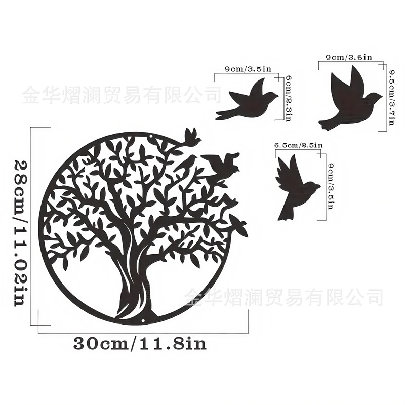 黒の国境を越えた錬鉄製の生命の木の壁の装飾屋内壁メタルアートの壁の装飾|undefined