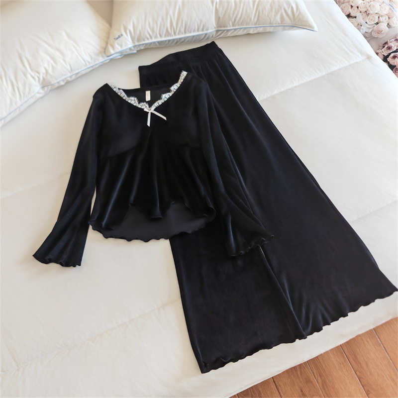 8648#(가슴 패드 포함) 슈트 블랙 아일랜드 벨벳