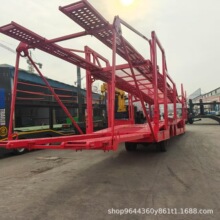 1出口二手6-8位轿车运输半挂车 6-8位双层液压抽拉升降轿运车配置