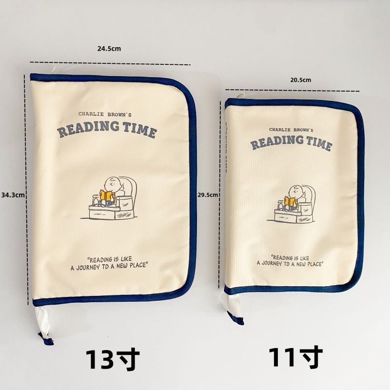 iPad protective storage bag 11inch tablet keyboard bag Snoopy cartoon notebook bag ins-style tablet bag