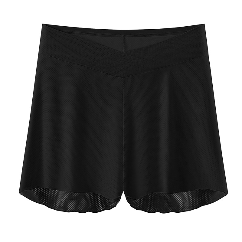 Pantalones de seguridad para mujeres embarazadas antideslumbrantes leggings de tres puntos de cintura baja de seda de hielo fino de verano pantalones de pijama sueltos pantalones cortos ropa de maternidad