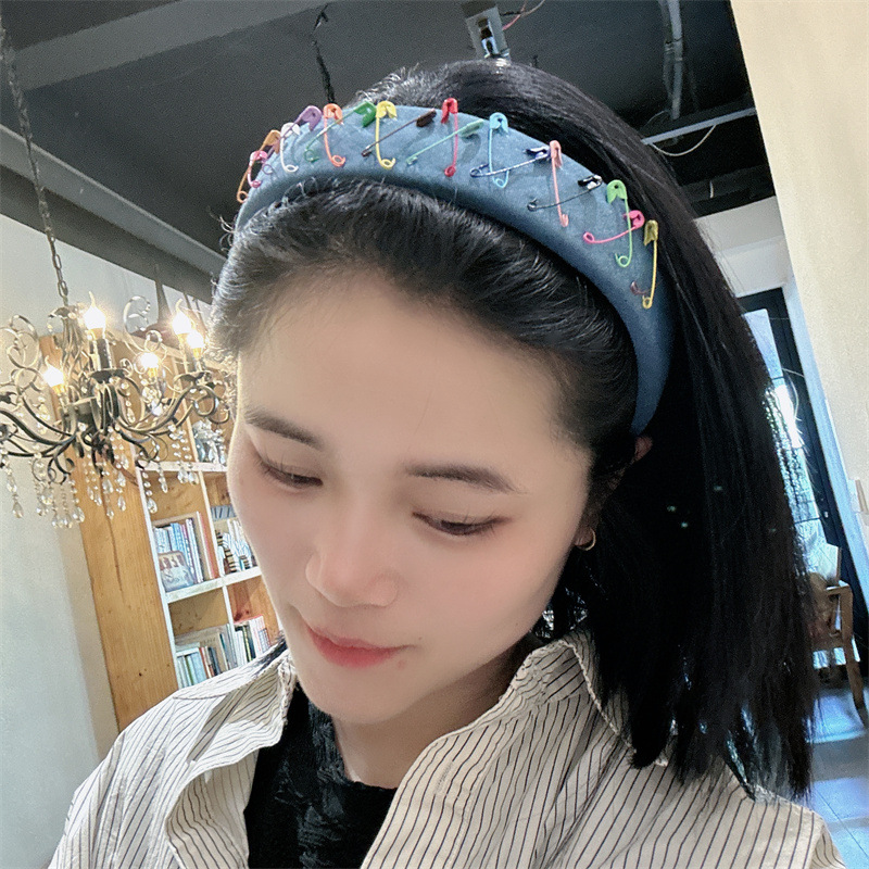 Retro Pin Cloth Hair Band display picture 2