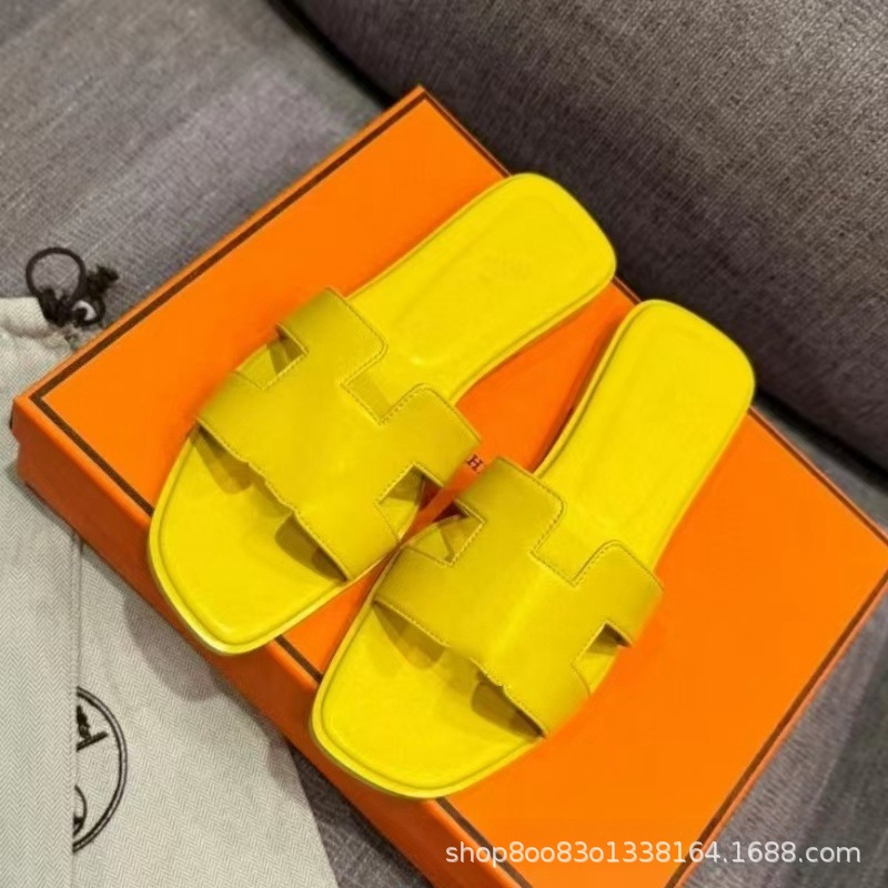 Comercio exterior H zapatillas de alta versión de Guangzhou zapatillas de piso plano para mujeres zapatillas fabricantes de venta