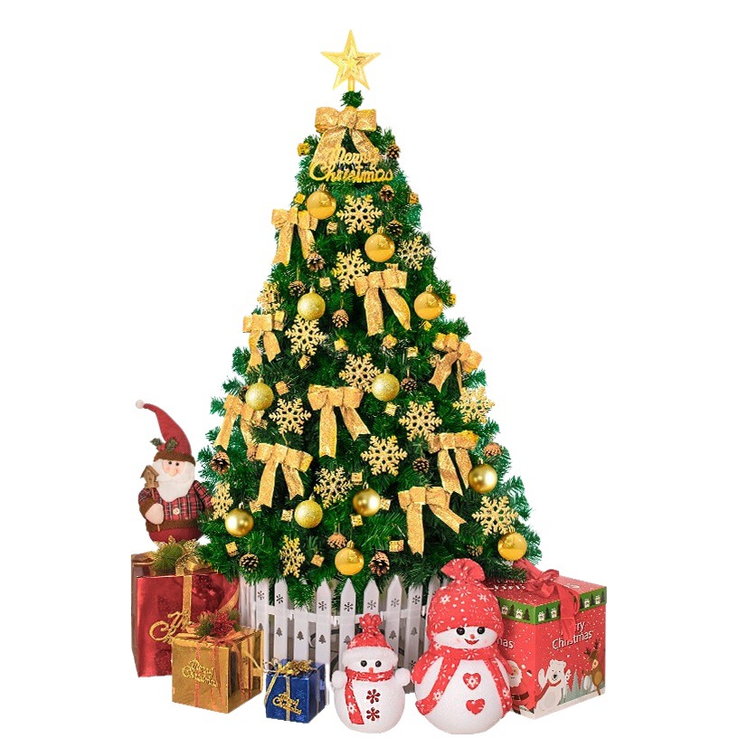 Árbol de Navidad decoraciones navideñas centro comercial Oficina hogar cifrado de alta gama traje luminoso escena diseño adornos