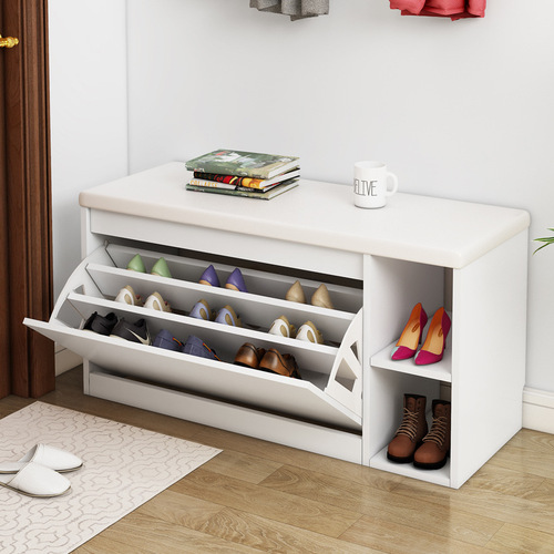 Modern minimalist shoe cabinet doorway shoe changing stool wearing shoes shoe store clothing store sofa stool entry door storage shoe rack