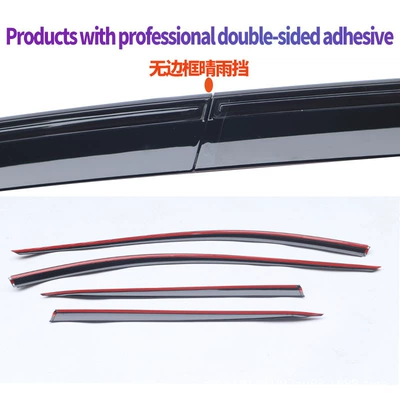 frameless window rain visors, Rain shield