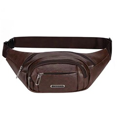 Sports Multifunction Waterproof Waist Bag for Men and Women, Large Capacity Cash Receipt Cashier Bag Business PU Fashion Phone Bag Crossbody Bag