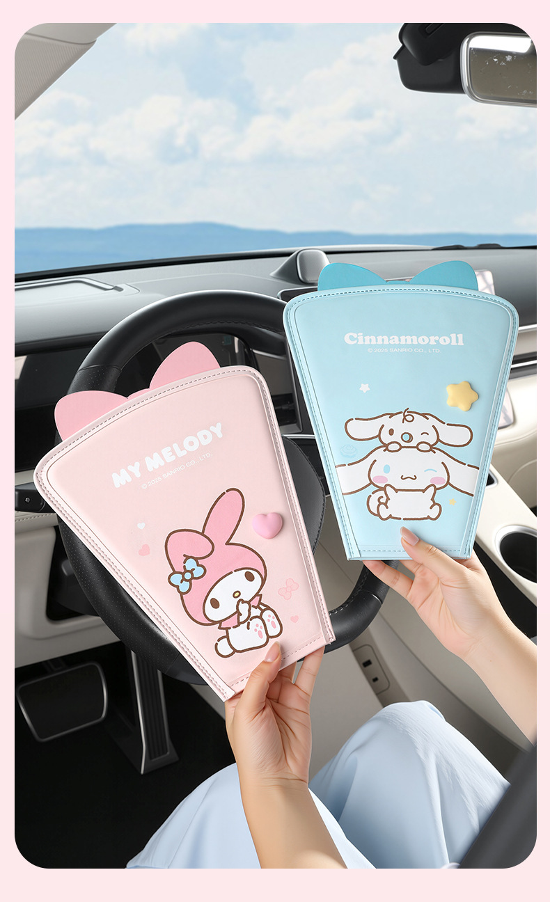 Sanrio Children's Car Seat Belt Fastener Anti-Neck-Strangling Shoulder Pad Baby Car Riding Aid Belt Wholesale