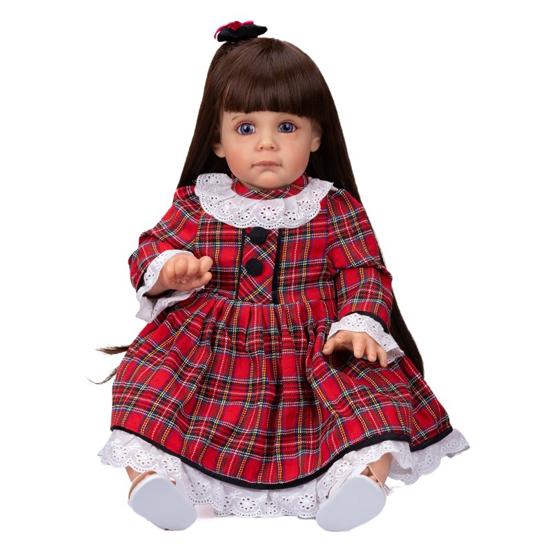 60cm simulación bebé muñeca de pelo largo princesa bebé transfronterizo e-commerce suministro de una sola pieza entrega AMAZON