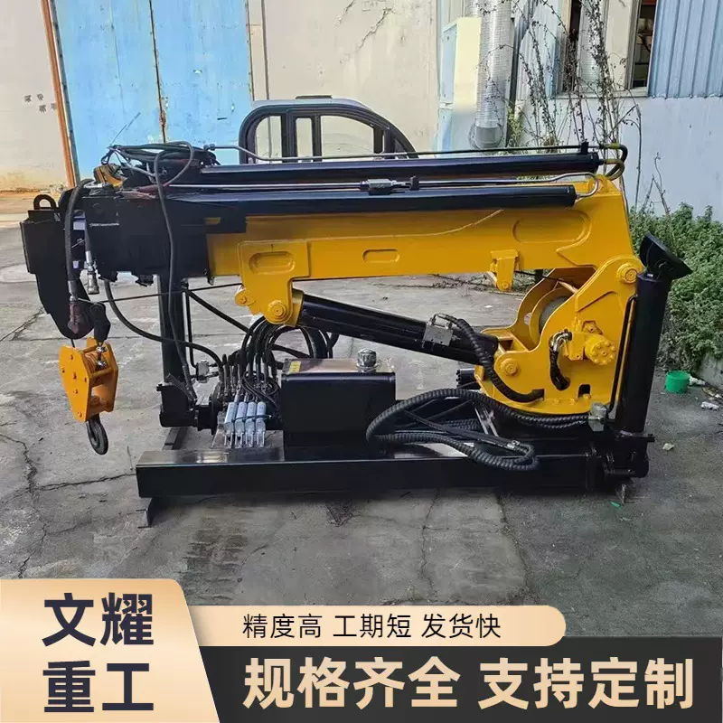 横放式车载吊机3吨货车随车吊全自动液压随车吊液压车载吊机